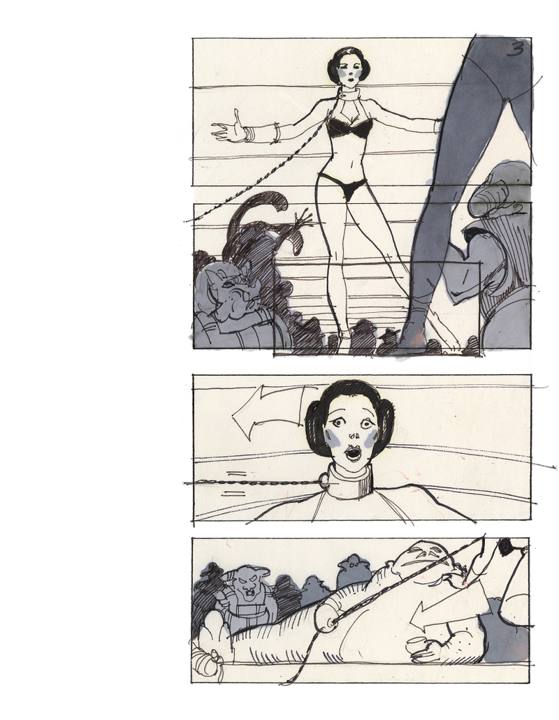 Illustration for article titled Never-Before-Seen Star Wars Storyboards Show The Original Trilogy Anew